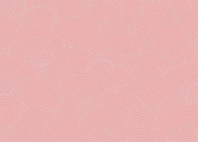 Anewall Wallpaper Print: Matte Paper - 54”(W) x 40”(H) + Rose Anewall Crescent Polka Dots Mural Wallpaper