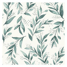 Load image into Gallery viewer, Magnolia Home Wallpaper Teal Magnolia Home Olive Branch Premium Peel and Stick Wallpaper
