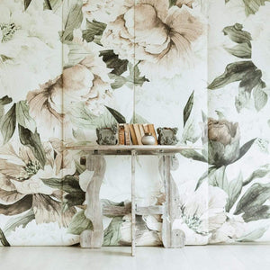 Anewall Wallpaper Wallpaper: Pre-pasted - 150”(W) x 108”(H) Anewall Blush Floral Wallpaper
