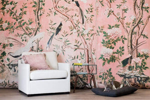 Anewall Wallpaper Wallpaper: Pre-pasted - 150”(W) x 108”(H) Anewall Magnolia Mural Wallpaper