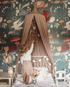 Anewall Wallpaper Wallpaper: Pre-pasted - 150”(W) x 108”(H) + Forest Green Anewall Pippie Mural Wallpaper
