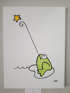 onceuponadesign.ca Wishing On A Star | Frog Toad | 12X16