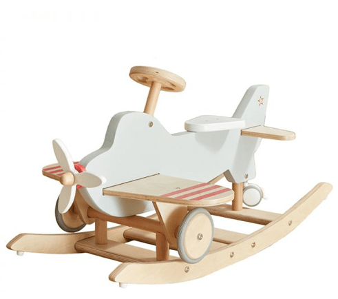 Wonder and Wise Wood Airplane rocker & ride-on by Wonder and Wise