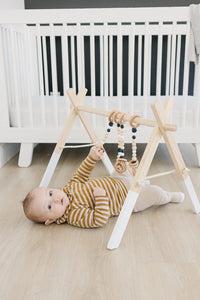 Poppyseed Play Wooden Baby Gyms Poppyseed Play Wooden Baby Gym + Black Toys
