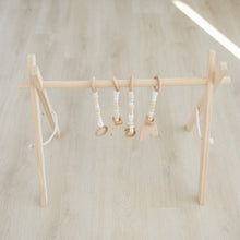 Load image into Gallery viewer, Poppyseed Play Wooden Baby Gyms Poppyseed Play Wooden Baby Gym + White Toys