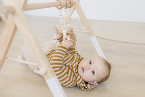 Poppyseed Play Wooden Baby Gyms Wooden Baby Gym + White Toys