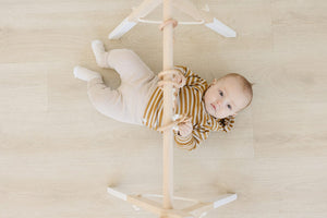 Poppyseed Play Wooden Baby Gyms Wooden Baby Gym + White Toys