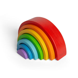 Bigjigs Toys Wooden Stacking Rainbow - Small