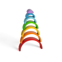 Load image into Gallery viewer, Bigjigs Toys Wooden Stacking Rainbow - Small