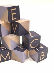 Modern Blocks Wooden Toys Modern Blocks 10 Block Alphabet Set