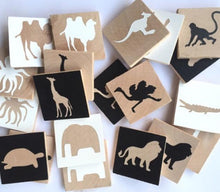 Load image into Gallery viewer, Modern Blocks Wooden Toys Modern Blocks Animals Memory Game