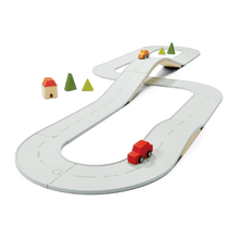 Load image into Gallery viewer, PlanToys USA Wooden Toys PlanToys Rubber Road &amp; Rail Set – Large