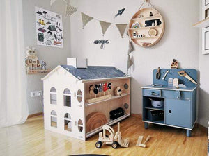 My Mini Home Wooden Toys White/Wood My Mini Home My Mini Desk House