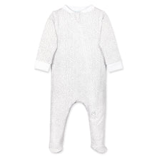 Load image into Gallery viewer, Feather Baby Zipper Footie - Bear Fur on White  100% Pima Cotton by Feather Baby